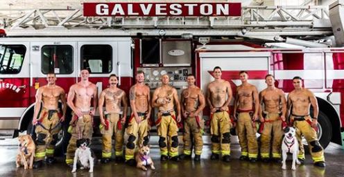 Galveston Island Brewing Firefighter Calendar